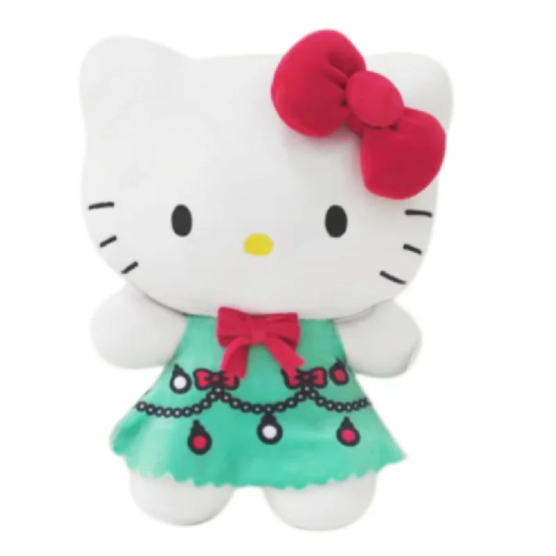 Huggable and cozy plush toysHuggable and cozy plush toys10.5" Sanrio Hello Kitty in Christmas Tree Green Dress Stuffed Plush