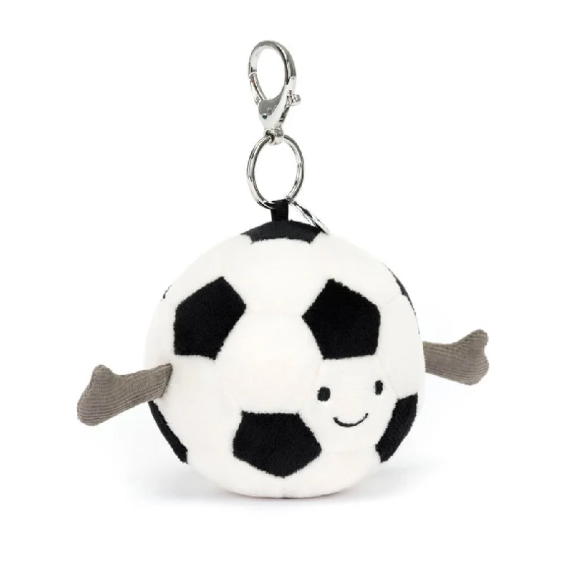 Fluffy and comforting Jellycat superior materialsAmuseables Sports Soccer Ball Bag Charm