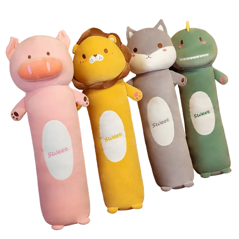 Soft and squishy plush crittersSoft and squishy plush crittersAnimal Bolster Body Pillow Plush