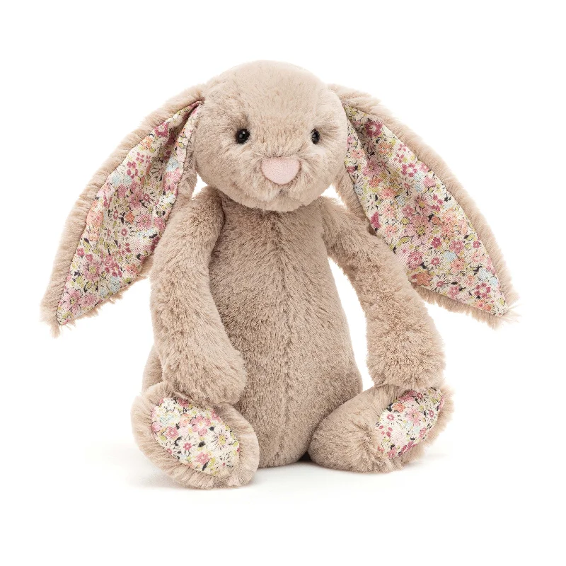 Adorable and plush Jellycat emotional support friendsJellycat Bashful Bea Beige Blossom Bunny- Small
