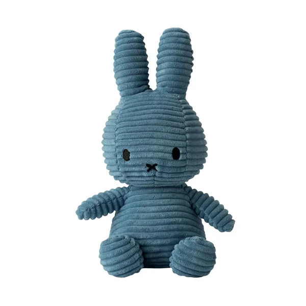 Cheerful and happy stuffed figuresCheerful and happy stuffed figuresBon Bon Toys Miffy Sitting Corduroy Plush Toy - Aviator Blue