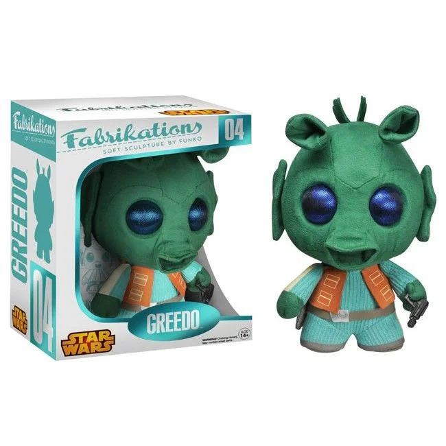 Adorable and charming plush figuresAdorable and charming plush figuresFabrikations Soft Sculpture by Funko: Greedo