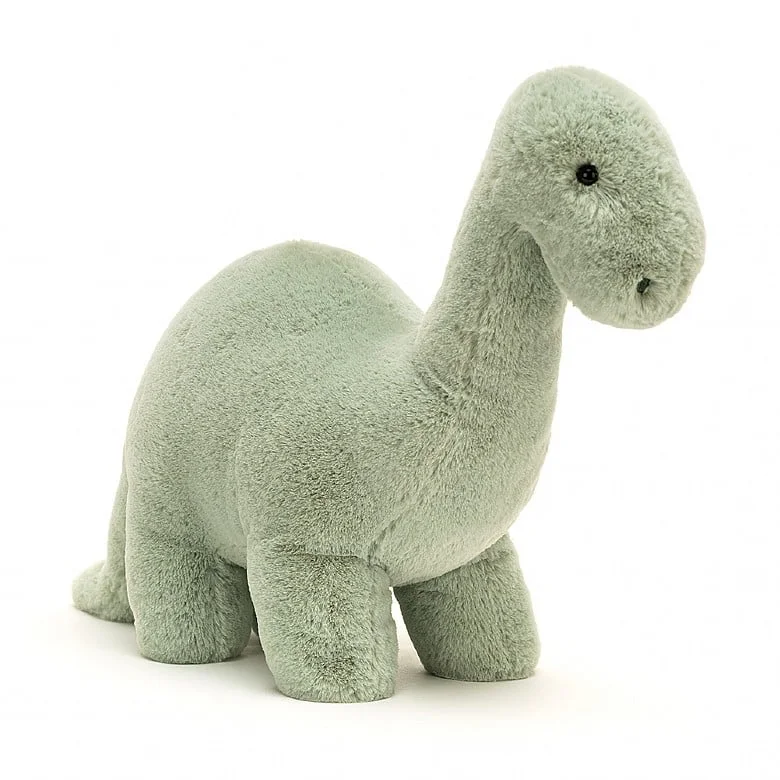 Soft and endearing Jellycat plushiesFossilly Brontosaurus