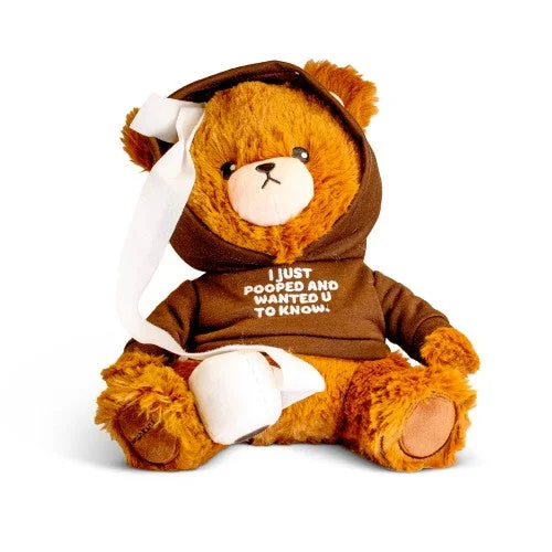 Cuddly and comforting plush charactersCuddly and comforting plush characters“I Just Pooped” – Teddy Bear