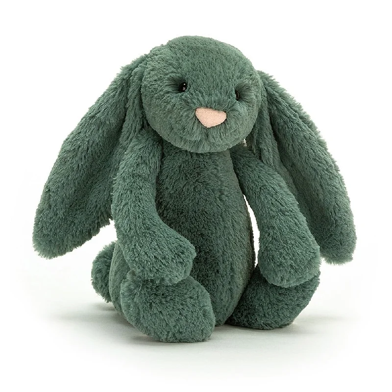 Fluffy and charming Jellycat itemsJELLYCAT BASHFUL FOREST BUNNY ORIGINAL (MED) GREEN 9X12X31 CM