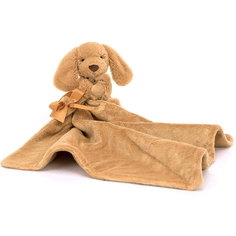 Adorable and plush Jellycat emotional support friendsJellycat Bashful Hvalp Toffee Nusseklud