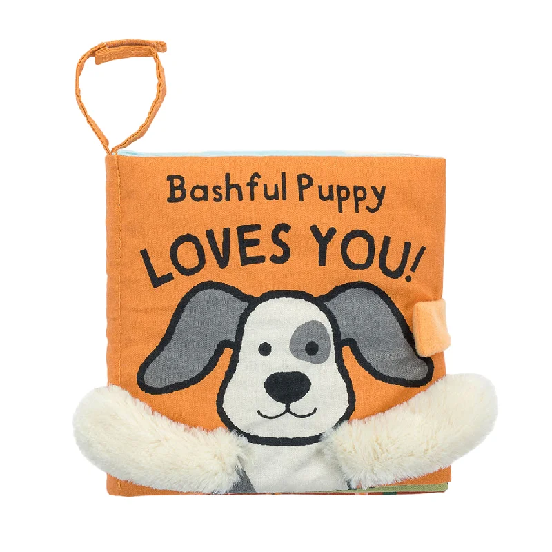 Soft and endearing Jellycat plushies'Bashful Puppy Loves You' Book | Joy-Louise Robinson