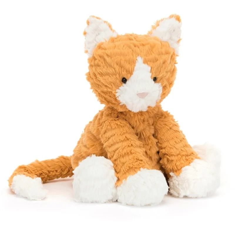 Fluffy and comforting Jellycat superior materialsJellycat Fuddlewuddle Rød Kat 23 cm