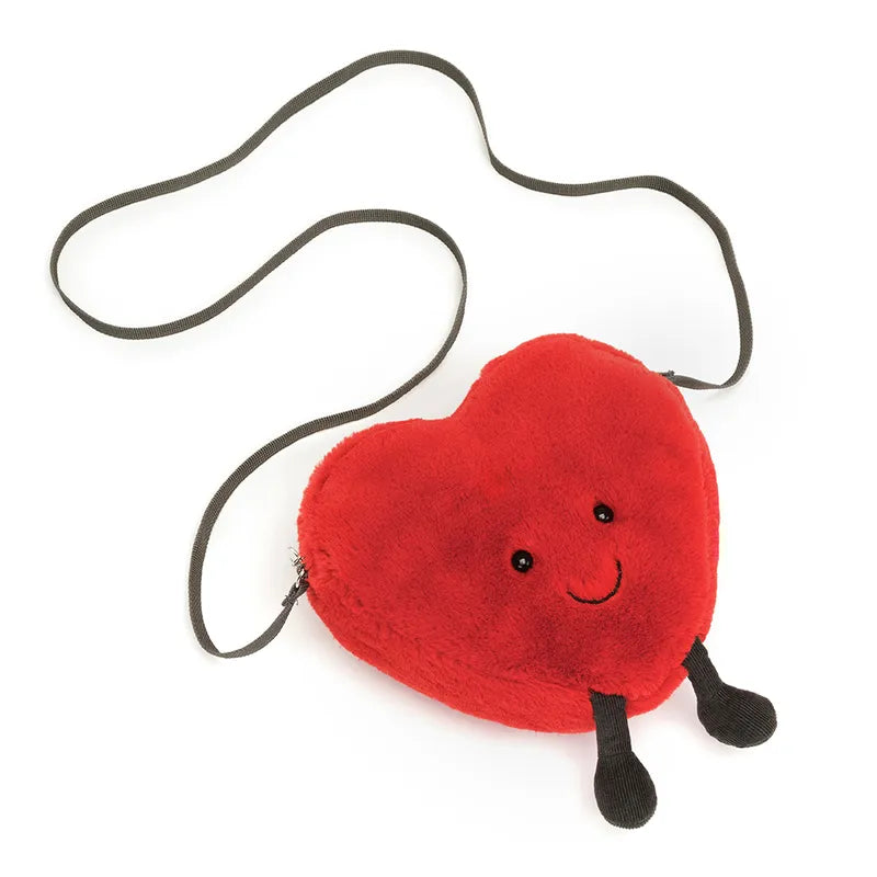 Huggable and comforting Jellycat creationsJellycat London 2023 Valentine's Day Amuseable Heart Bag