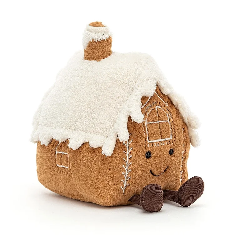 Adorable and snuggly Jellycat toysJellycat London Christmas Amuseable Gingerbread House