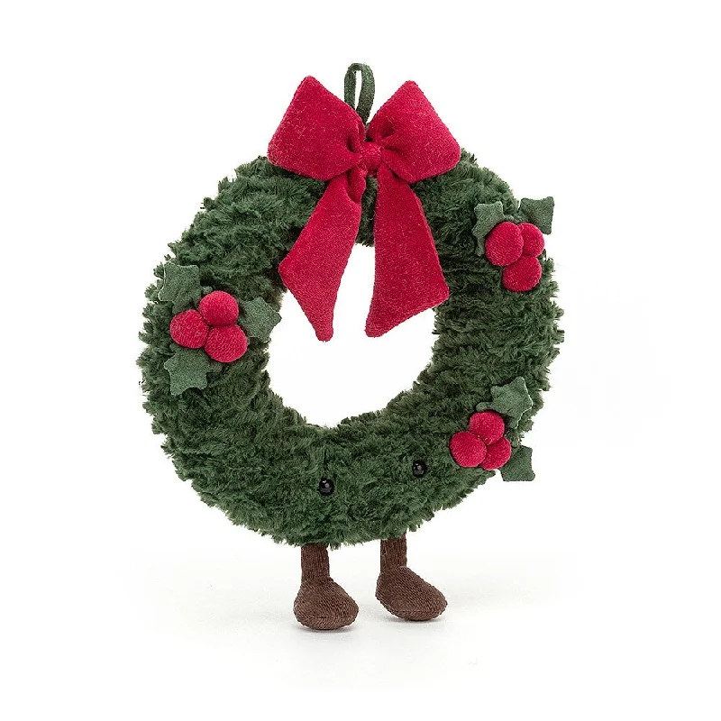 Soft and cozy Jellycat high-quality craftsmanshipJellycat London Christmas Amuseable Wreath - Little
