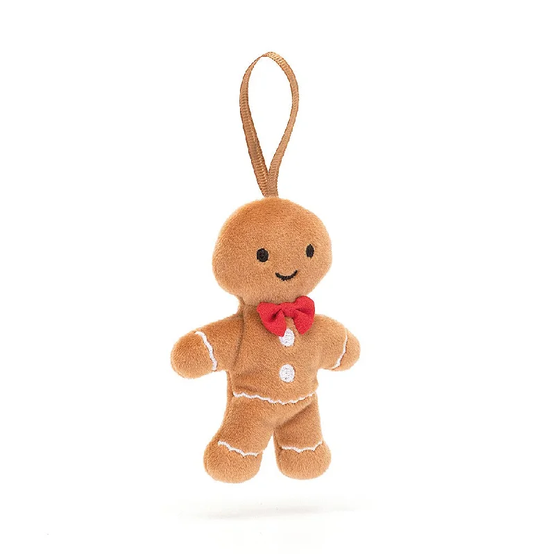 Cozy and gentle Jellycat attention to detailJellycat London Festive Folly Gingerbread Fred Christmas