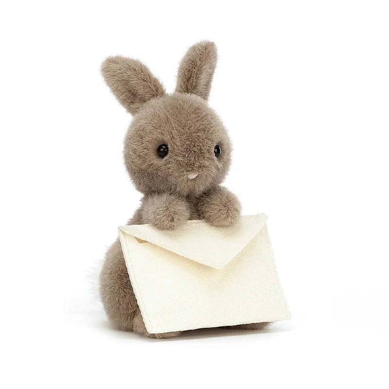 Huggable and comforting Jellycat creationsJELLYCAT MESSENGER BUNNY BROWN 12X12X11 CM