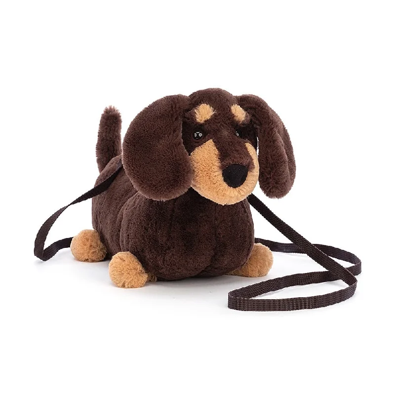 Adorable and plush Jellycat emotional support friendsJELLYCAT OTTO SAUSAGE DOG BAG BROWN 7X22X16 CM