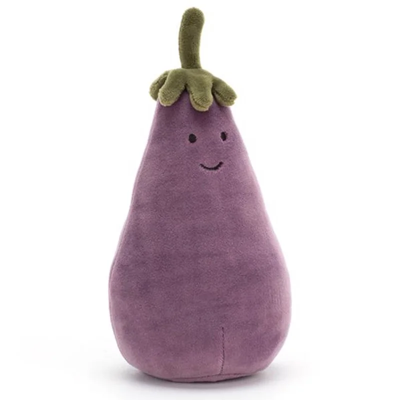 Huggable and charming Jellycat beloved by all ages.Jellycat Vivacious Veggie Aubergine 17cm