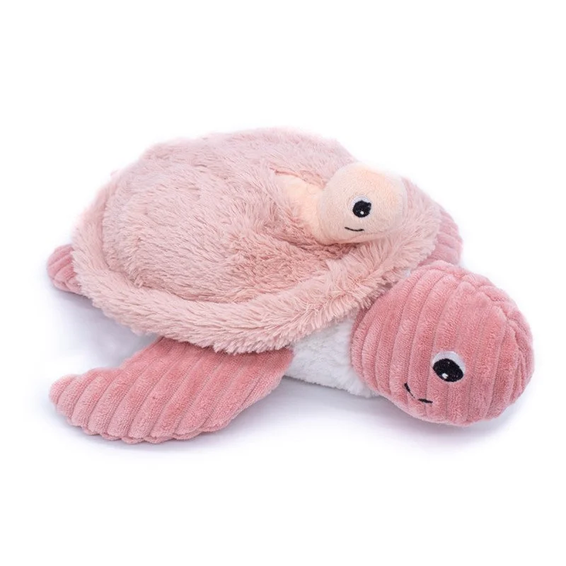 Fluffy and warm toy companionsFluffy and warm toy companionsLes Ptipotos Sauvenou Turtle Plush Toy Mother And Her Pink Baby