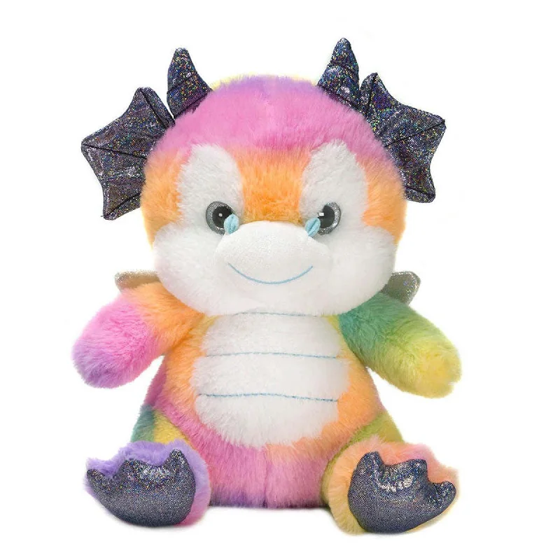 Soft and squishy plush crittersSoft and squishy plush crittersPastel Rainbow Dragon Plush, 10 Inches, 1 Count