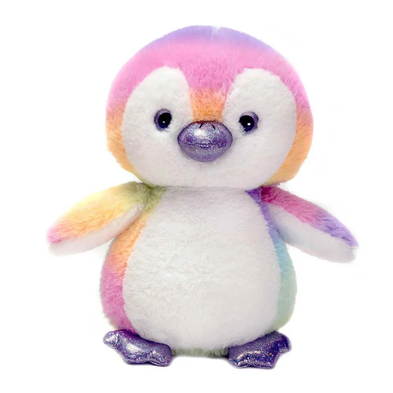 Playful and cheerful stuffed creaturesPlayful and cheerful stuffed creaturesPastel Rainbow Penguin Plush, 10 Inches, 1 Count