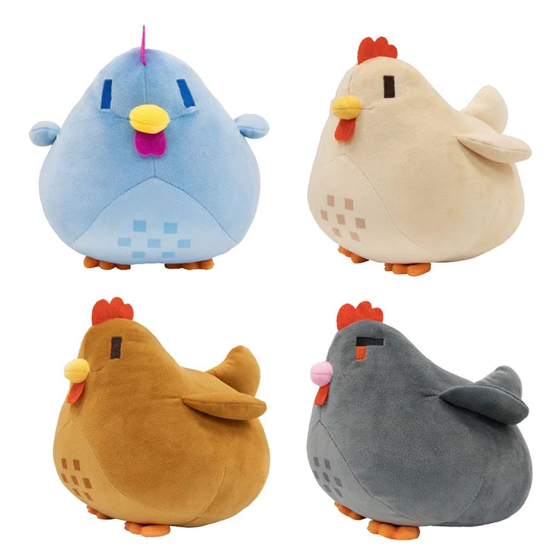 Soft and cuddly stuffed animalsSoft and cuddly stuffed animalsPixelated Chicken Plush Toy – Retro 8-Bit Soft and Huggable Companion - 20cm