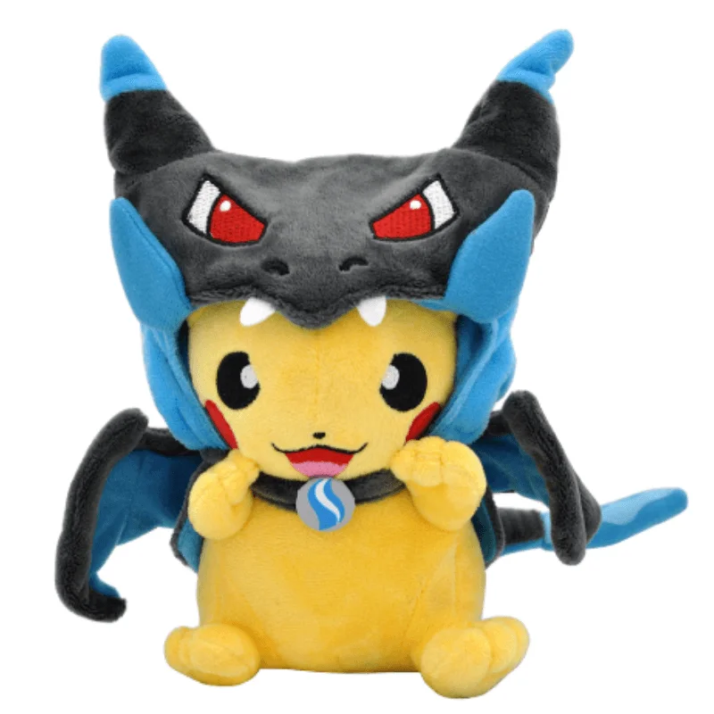 Fluffy and warm toy companionsFluffy and warm toy companionsPokémon Plush Cosplay Pikachu Mega Charizard X 8in