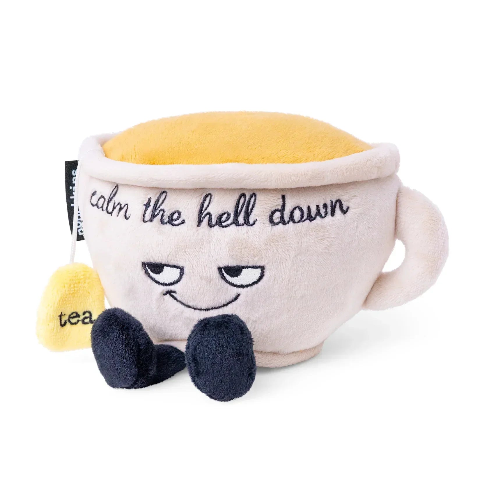 Colorful and vibrant plush creationsColorful and vibrant plush creations"Calm The Hell Down" Plush Teacup