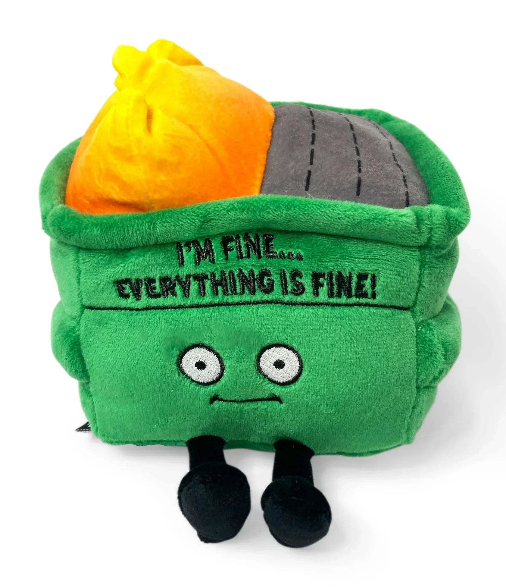 Soft and squishy plush crittersSoft and squishy plush critters"I'm Fine - Everything is Fine" Plush Dumpster Fire