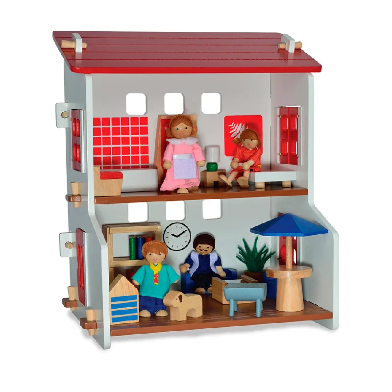 safe and child-appropriate wooden toys for different stages of development                   Bass & Bass Dollhouse Maison De Poupees