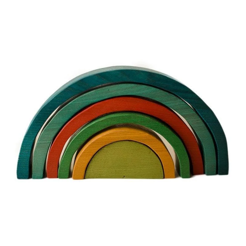 safe and child-appropriate wooden toys for different stages of development                   Color Rainbow Blocks - 6pcs