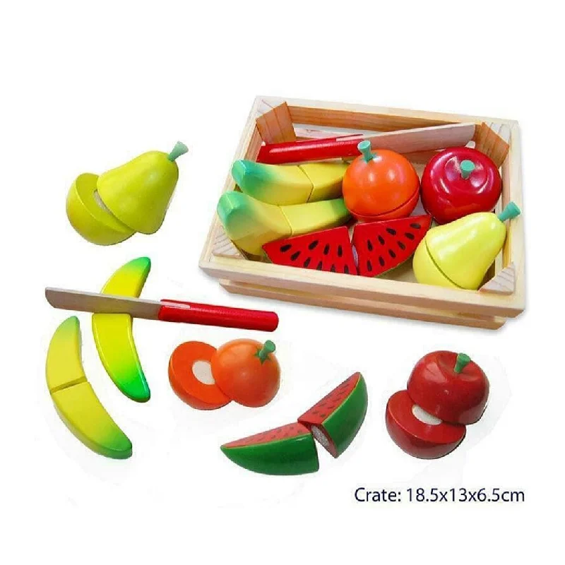 sturdy and reliable wooden toys that provide hours of fun                   Cutting Fruit Crate With Knife