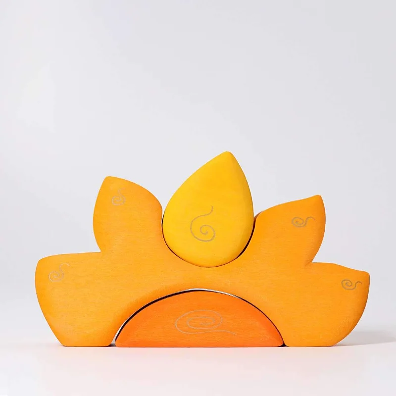 enchanting and whimsical wooden toys that captivate attention                   Grimm's casa sole sun blocks