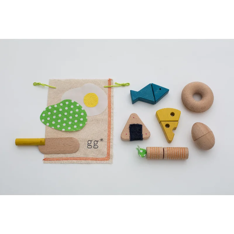 beautiful and detailed wooden toys that inspire creativity                   kiko+ & gg* Mamagoto Make Your Own Bagel