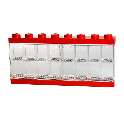 Encouraging resourcefulness LEGOLEGO 16 Window Minifigure Display Case Red