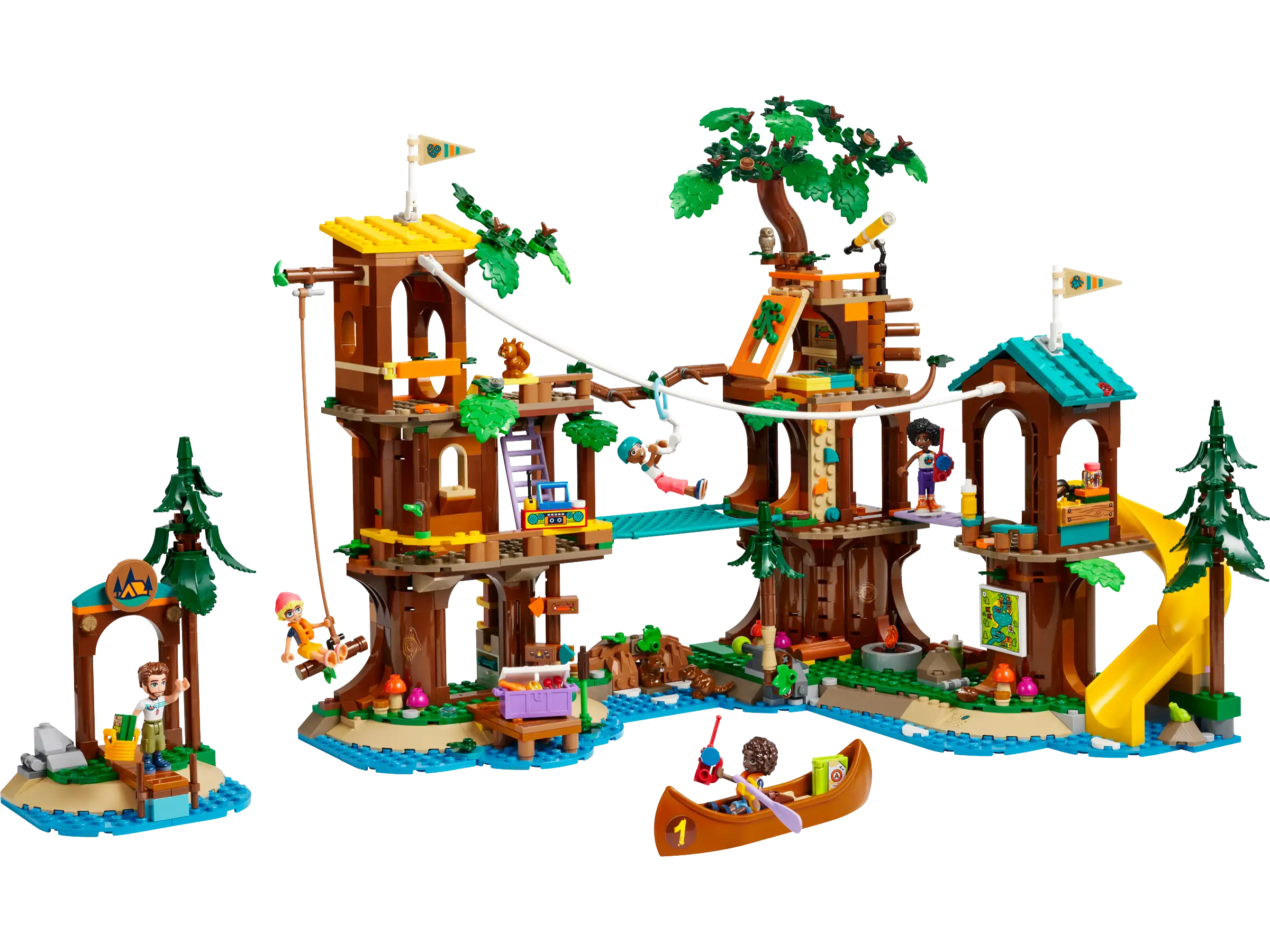 Precisely scaled LEGO miniaturesLEGO 42631 Friends Adventure Camp Tree House Playset