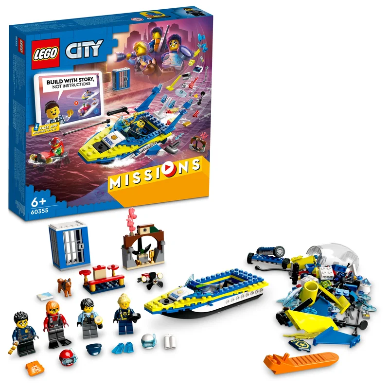 Inspiring problem-solving LEGO challengesLEGO 60355 City Water Police Detective Missions