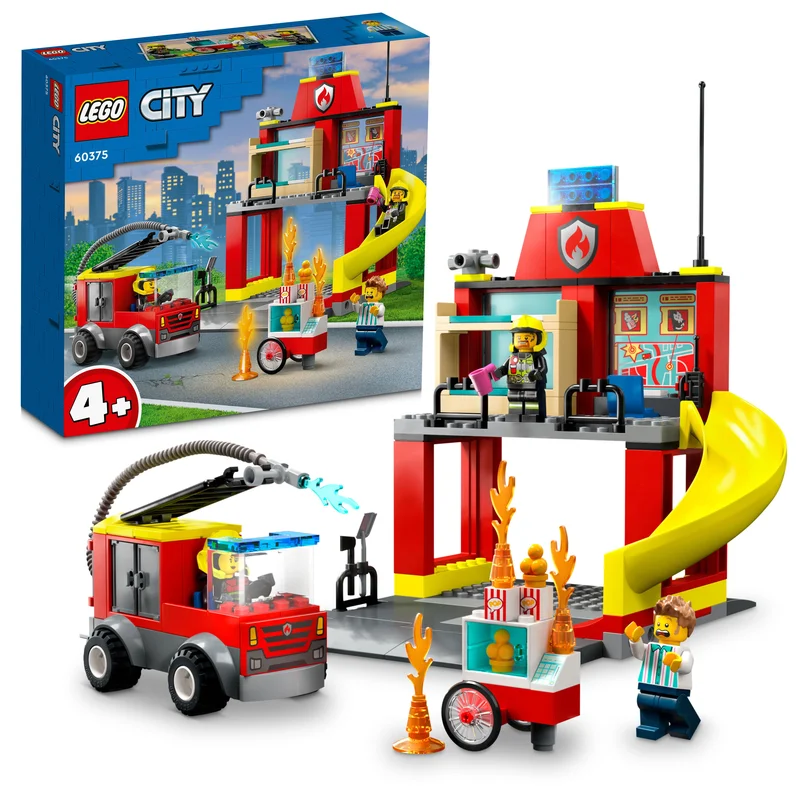 Non-toxic and safe LEGO toysLEGO 60375 City Fire Station And Fire Truck