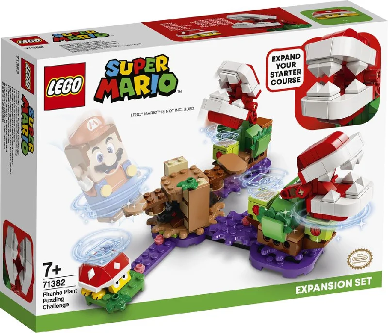Family-friendly LEGO experiencesLEGO 71382 Super Mario Piranha Plant Puzzling Challenge Expansion Set