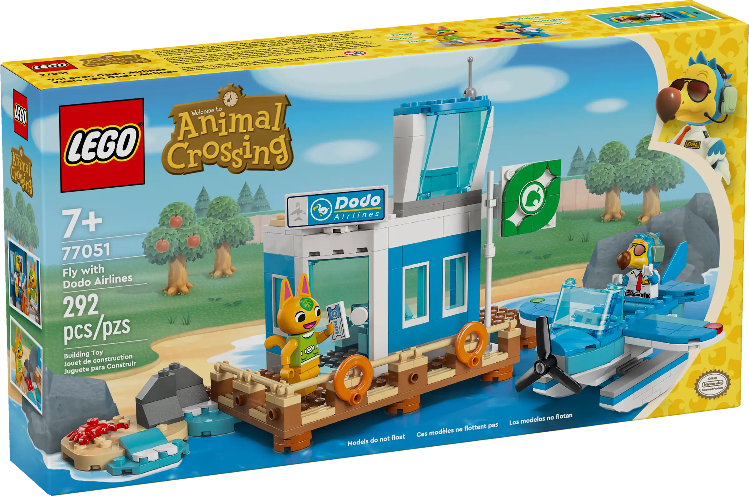 Adorable and charming LEGO charactersLEGO ANIMAL CROSSING 77051 Fly with Dodo Airlines