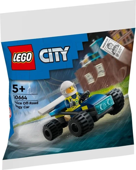 Environmentally friendly LEGO materialsLEGO® City Police Off-Road Buggy Car 30664