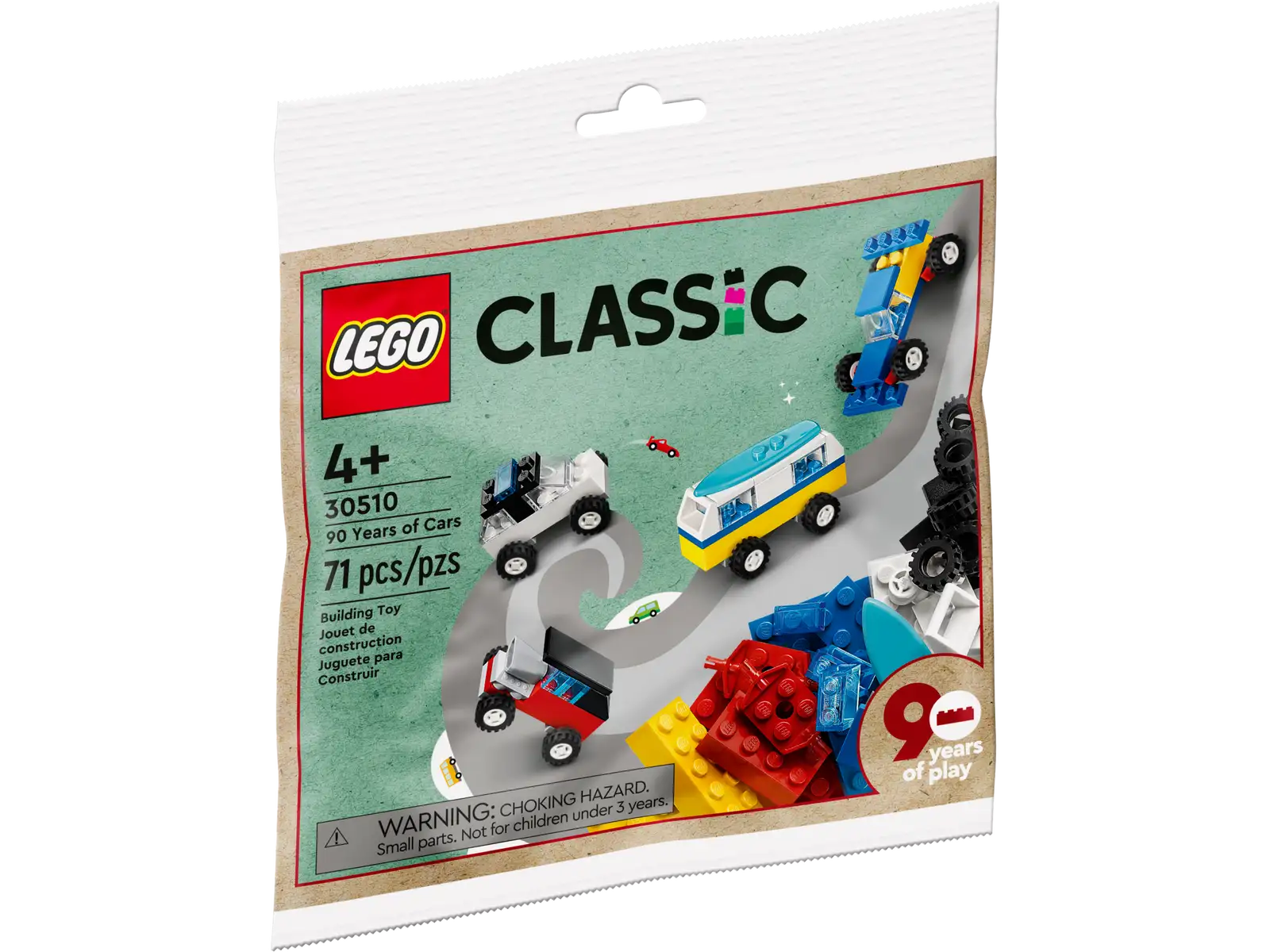 Universally loved LEGO toysLEGO® Classic 90 Years of Cars 30510
