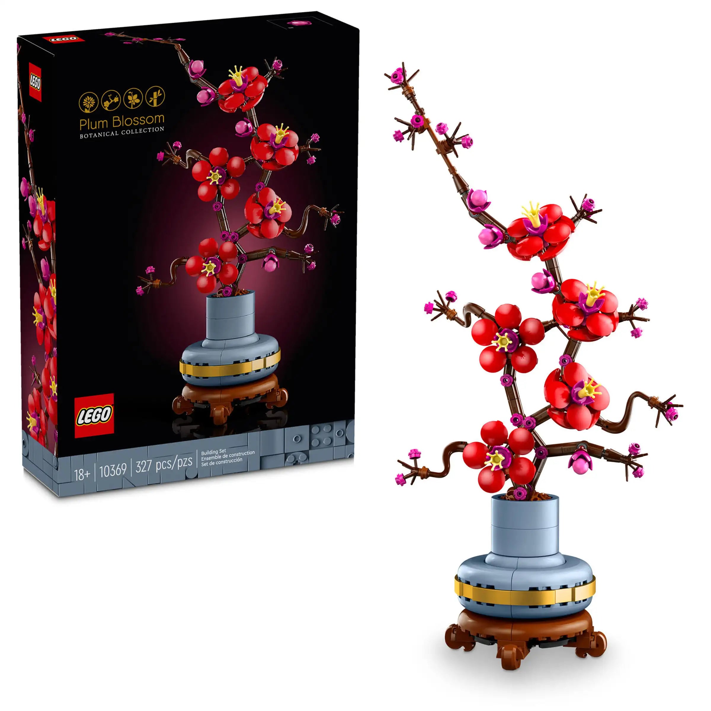 Finely detailed LEGO structuresLEGO Icons 10369 Plum Blossom
