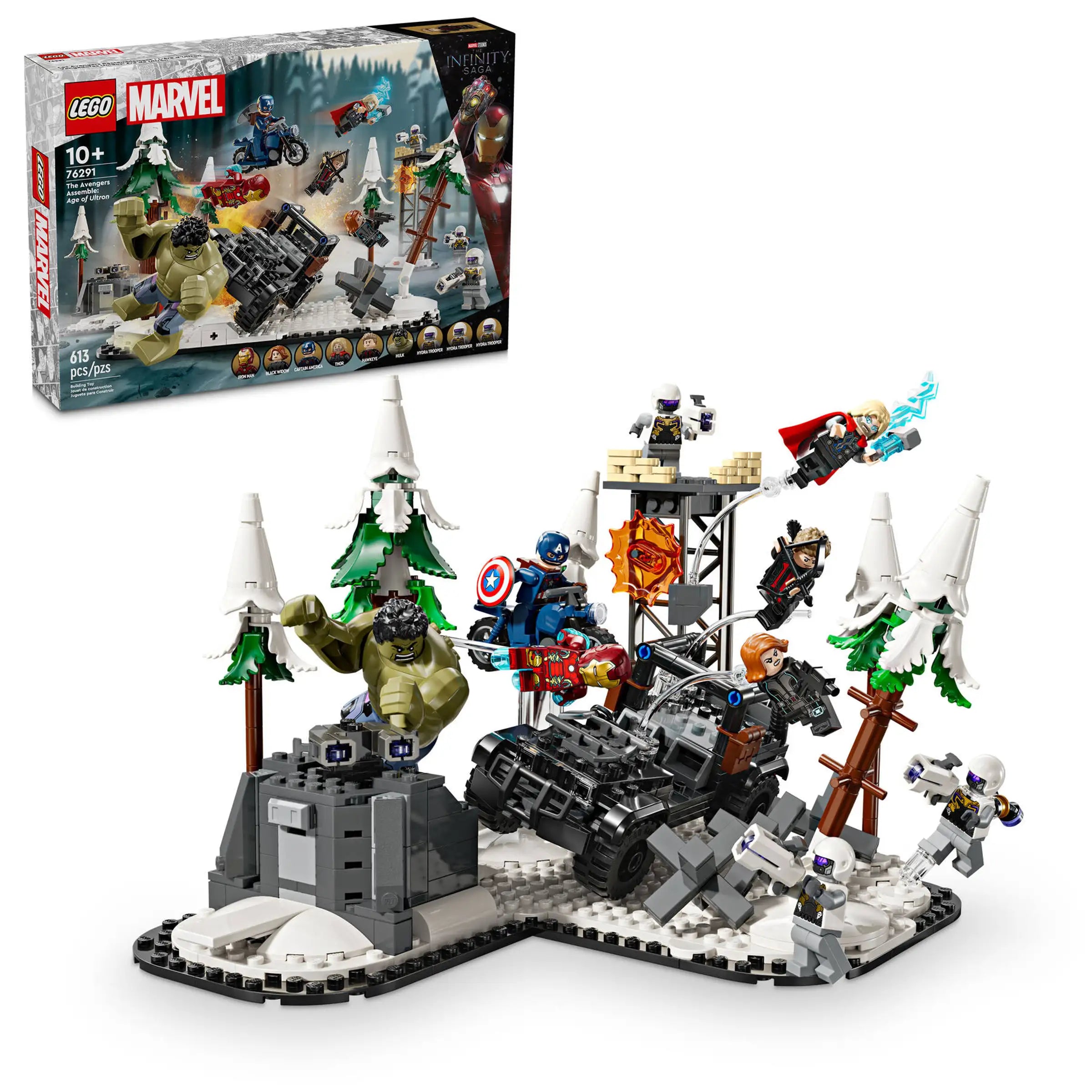 Seamlessly fitting LEGO connectionsLEGO MARVEL 76291 The Avengers Assemble: Age of Ultron