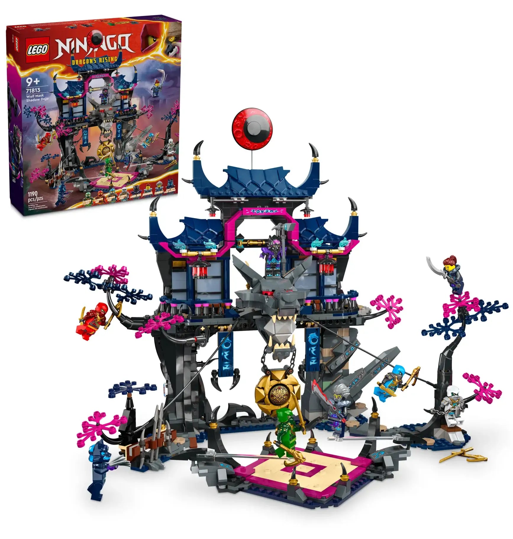 Seamlessly fitting LEGO connectionsLEGO NINJAGO 71813 Wolf Mask Shadow Dojo