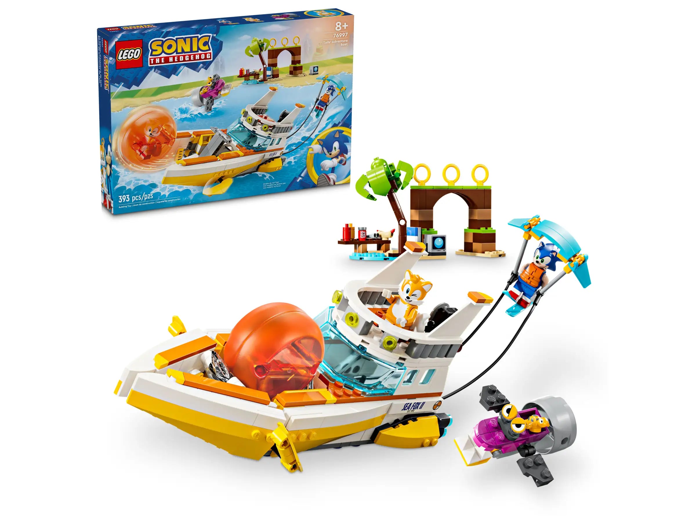 Promoting social skills LEGO playLEGO Sonic the Hedgehog 76997 Tails' Adventure Boat