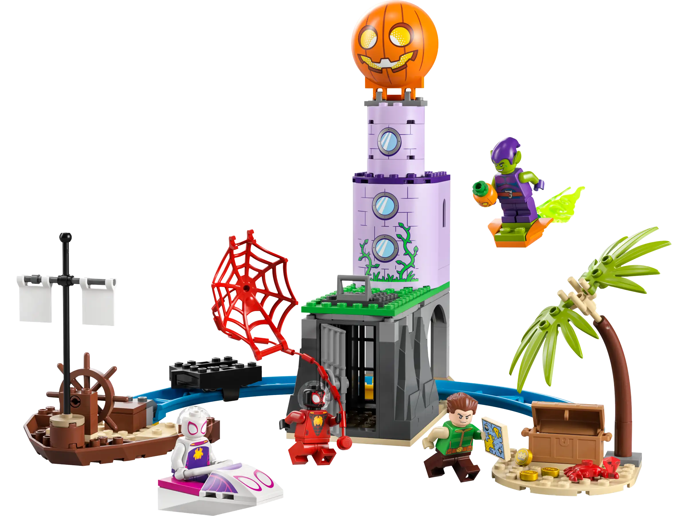 Reflecting popular cultures LEGO themesLEGO SPIDERMAN 10790 Team Spidey at Green Goblin's Lighthouse