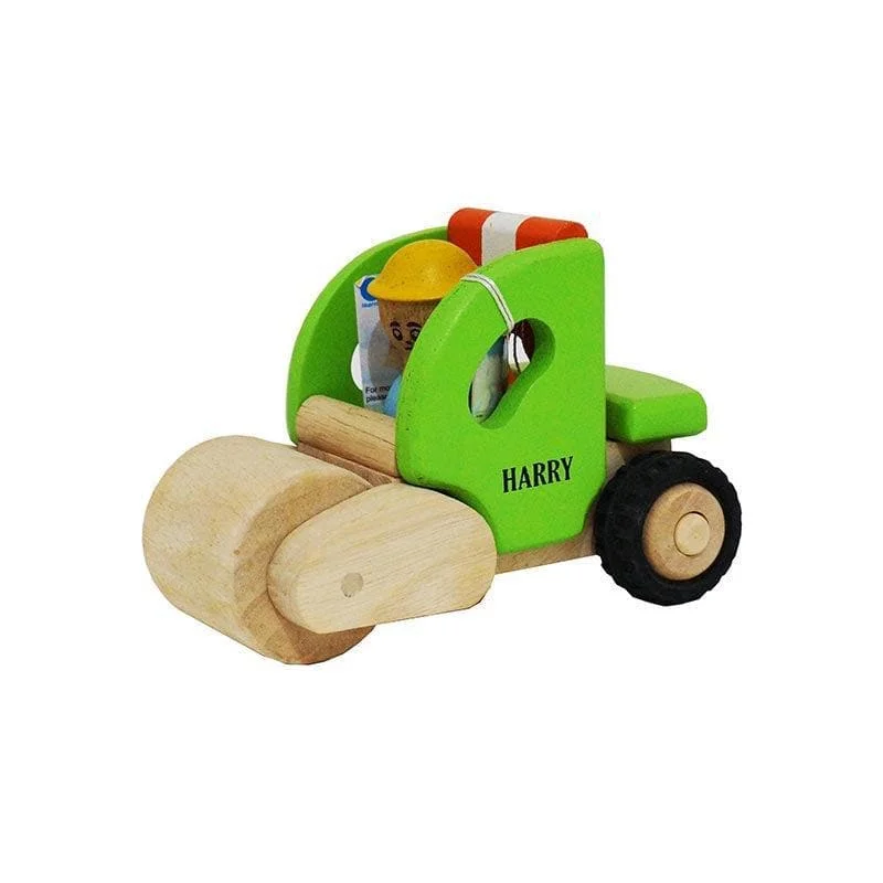 enchanting wooden toys that spark imagination                   Mr. Moody's Construction Vehicle HARRY