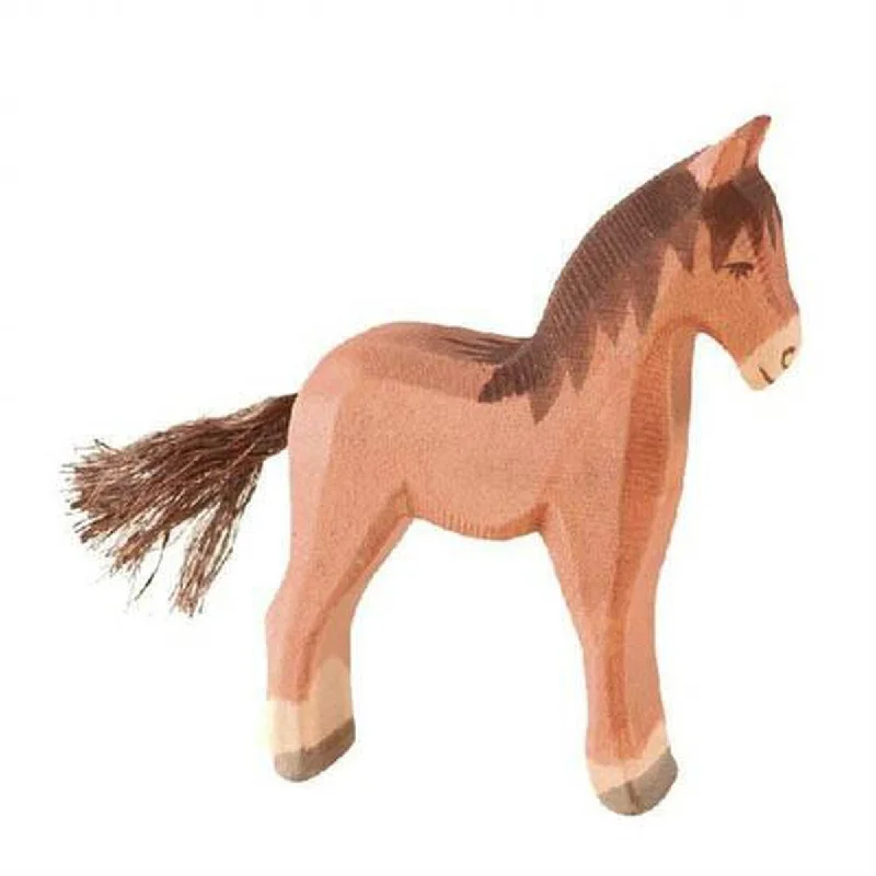 historically accurate and educational wooden toys that teach about cultures                   Ostheimer wooden brown colt