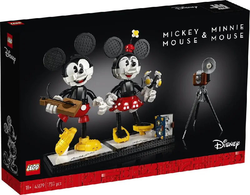 Seamlessly fitting LEGO connectionsLEGO 43179 Disney Mickey Mouse & Minnie Mouse Buildable Characters