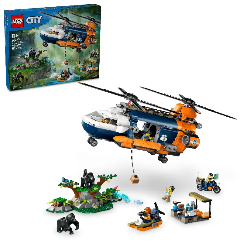 Enhancing cognitive development LEGOLEGO® City Jungle Explorer Helicopter at Base Camp Set 60437