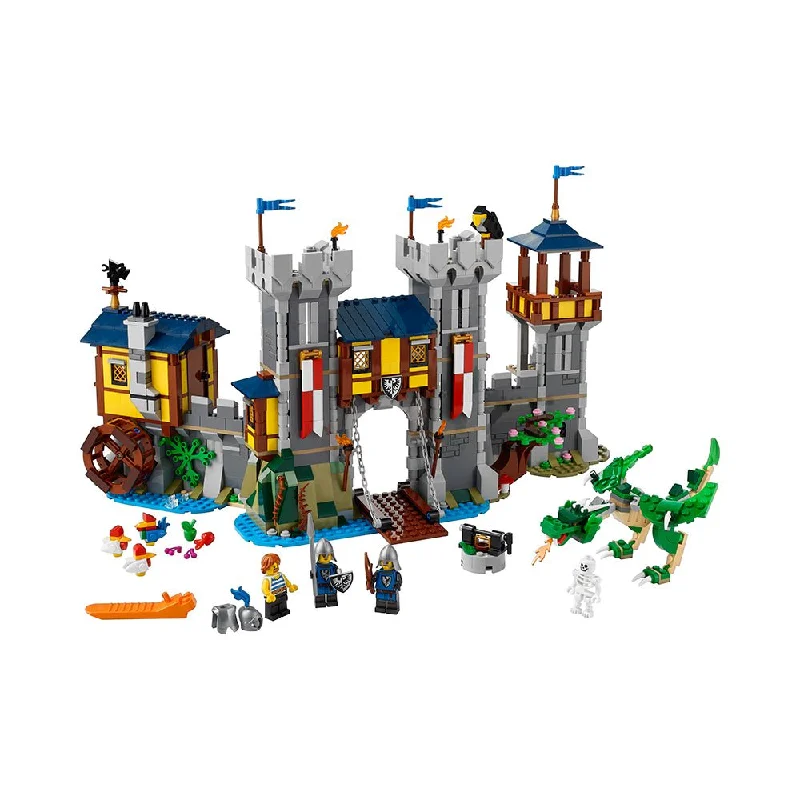 Encouraging hand-eye coordination LEGOLEGO Creator 3-in-1 Medieval Castle 31120 Building Kit
