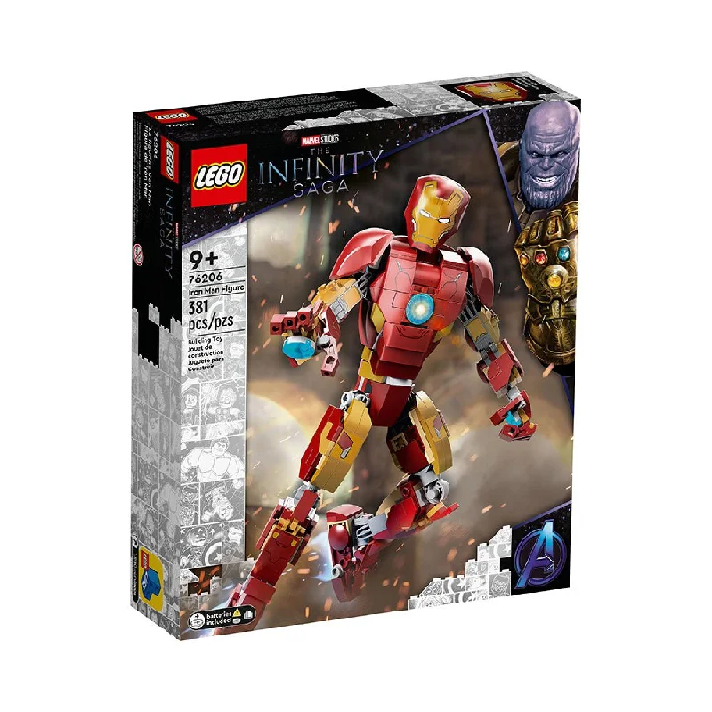 Inspiring problem-solving LEGO challengesLEGO Marvel Iron Man Figure 76206 Building Kit (381 Pieces)